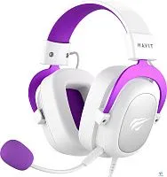 картинка Наушники Havit H2002d белый/фиолетовый
