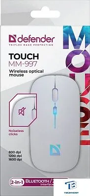 картинка Мышь Defender Touch MM-997 белая