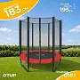 картинка Батут GoUP Prestige-D183 (с сеткой, красный) - превью 1