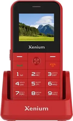 картинка Кнопочный телефон Xenium X718 Red