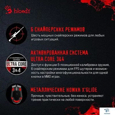 картинка Мышь A4Tech Bloody A60 Activated