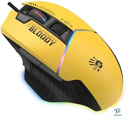 картинка Мышь A4Tech Bloody W95 Max Sport желтый