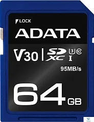 картинка Карта памяти A-Data 64GB ASDX64GUI3V30S-R