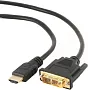 картинка Кабель HDMI-DVI Cablexpert CC-HDMI-DVI-6 1.8м - превью 1