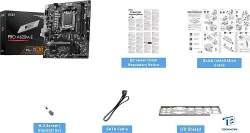 картинка Материнская плата MSI PRO A620M-E