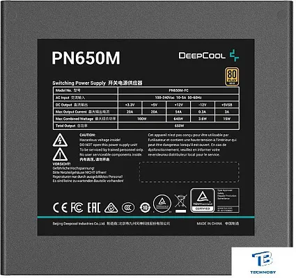 картинка Блок питания DeepCool 650W PN650M