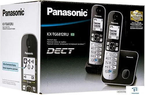 картинка Радиотелефон Panasonic KX-TG6812RUB
