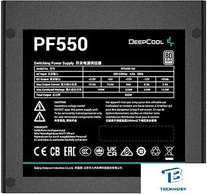 картинка Блок питания Deepcool 550W PF550