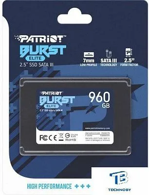 картинка Накопитель SSD Patriot 960GВ PBE960GS25SSDR