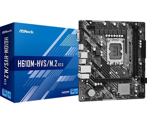 картинка Материнская плата ASRock H610M-HVS M.2