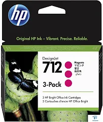 картинка Картридж HP 3ED78A 712 красный 3 шт