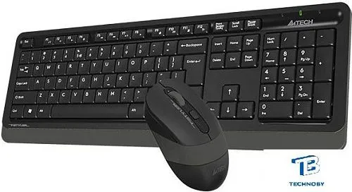 картинка Набор (Клавиатура+мышь) A4Tech FG1010 черный/серый
