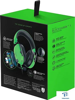 картинка Наушники Razer BlackShark V2 X зеленый