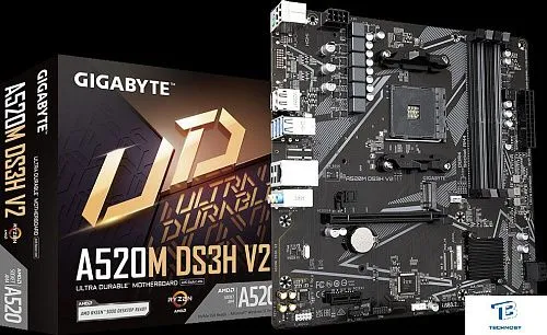 картинка Материнская плата Gigabyte A520M DS3H V2