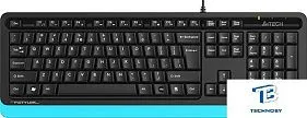 картинка Клавиатура A4Tech Fstyler FKS10 Черный/синий
