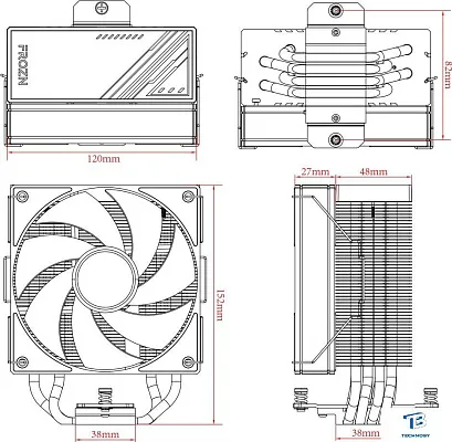 картинка Кулер ID-Cooling FROZN A410 ARGB