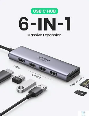 картинка USB хаб Ugreen CM511 60383