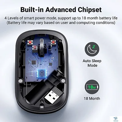картинка Мышь Ugreen MU001 90373 светло-серый