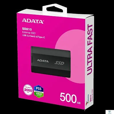 картинка Внешний SSD A-Data 500GB SD810-500G-CBK