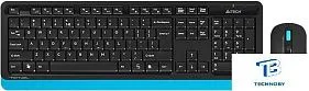 картинка Набор (Клавиатура+мышь) A4Tech FG1010 черный/синий