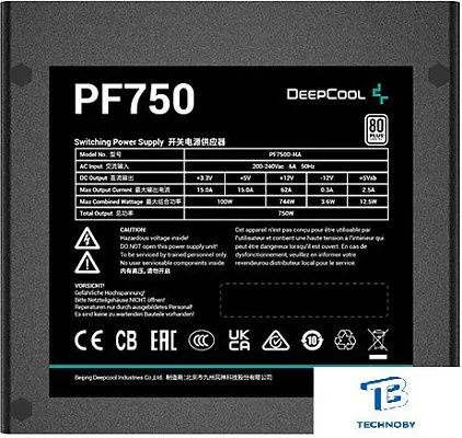 картинка Блок питания Deepcool 750W PF750