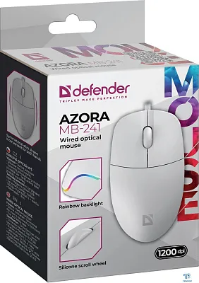 картинка Мышь Defender Azora MB-241 белый