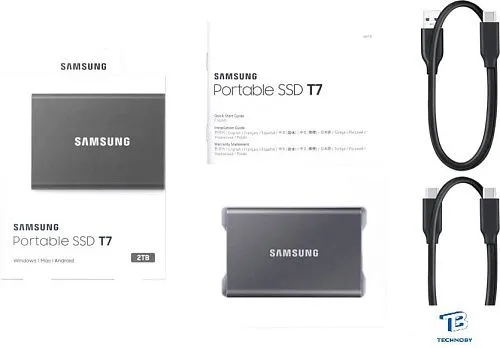 картинка Внешний SSD Samsung T7 2TБ MU-PC2T0T/WW