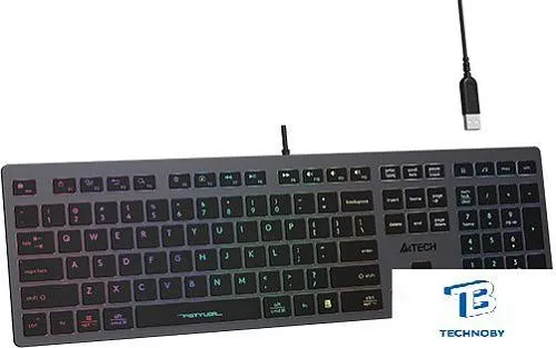 картинка Клавиатура A4Tech Fstyler FX60H неоновая подсветка