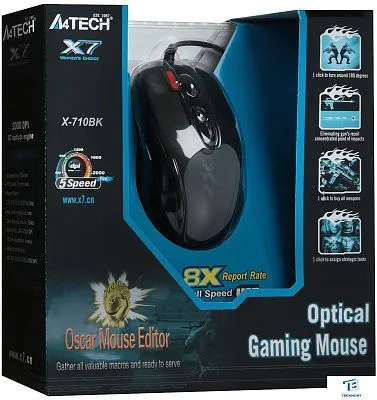 картинка Мышь A4Tech X-710BK