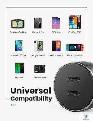 картинка Зарядное устройство Ugreen CD213 70594