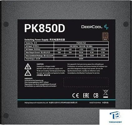 картинка Блок питания Deepcool 850W PK850D