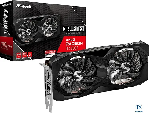 картинка Видеокарта ASRock RX 6600 RX6600 CLD 8G