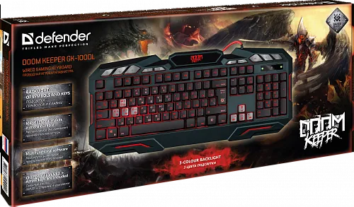 картинка Клавиатура Defender Doom Keeper GK-100DL 45100