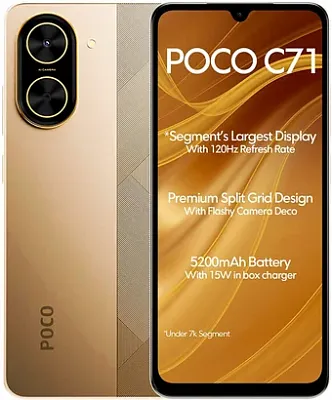 картинка Смартфон POCO C71 Gold 4GB/128GB