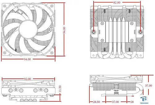 картинка Кулер ID-Cooling IS-37-XT BLACK