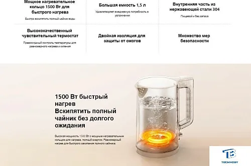 картинка Чайник Xiaomi BHR9036EU