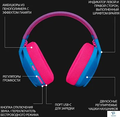 картинка Наушники Logitech G435 981-001065