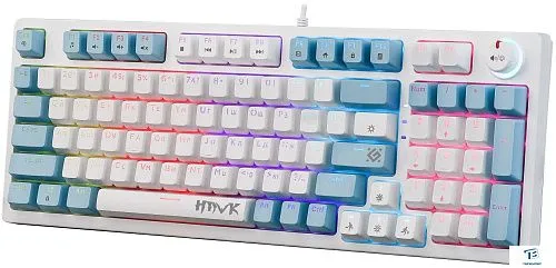 картинка Клавиатура Defender Hawk GK-418 белый Red 45421