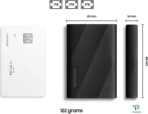 картинка Внешний SSD Samsung T9 2TB MU-PG2T0B/WW
