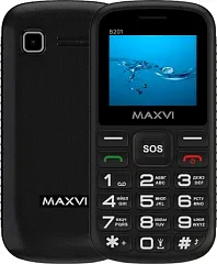 картинка Кнопочный телефон Maxvi B201 Black