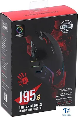картинка Мышь A4Tech Bloody J95S черный