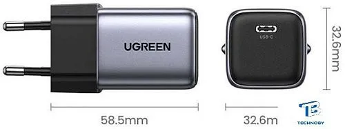 картинка Зарядное устройство Ugreen CD318 90664