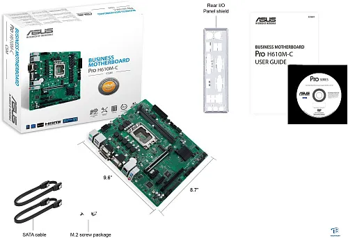 картинка Материнская плата Asus Pro H610M-C-CSM