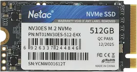 картинка Накопитель SSD Netac 512GB NT01NV30ES-512-E4X