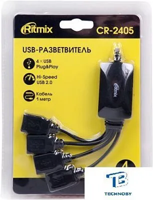 картинка USB хаб Ritmix CR-2405