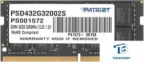 картинка ОЗУ Patriot PSD432G32002S