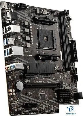 картинка Материнская плата MSI A520M PRO