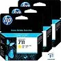 картинка Картридж HP CZ136A 711 желтый 3шт - превью 1