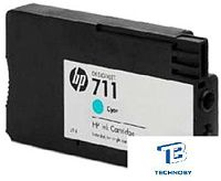 картинка Картридж HP CZ130A 711 голубой