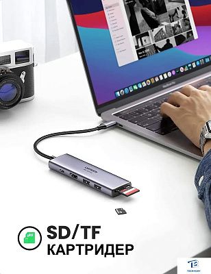 картинка USB хаб Ugreen CM512 60515
